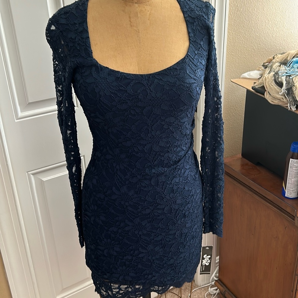 Jump Navy Dress 3/4